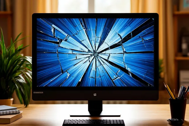 Сломанный монитор