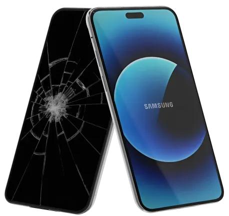 разбитый смартфон самсунг